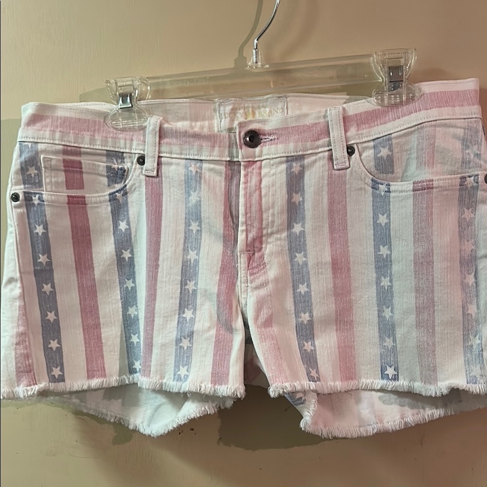 Lucky Brand Patriotic Striped Women's Riley Shorts